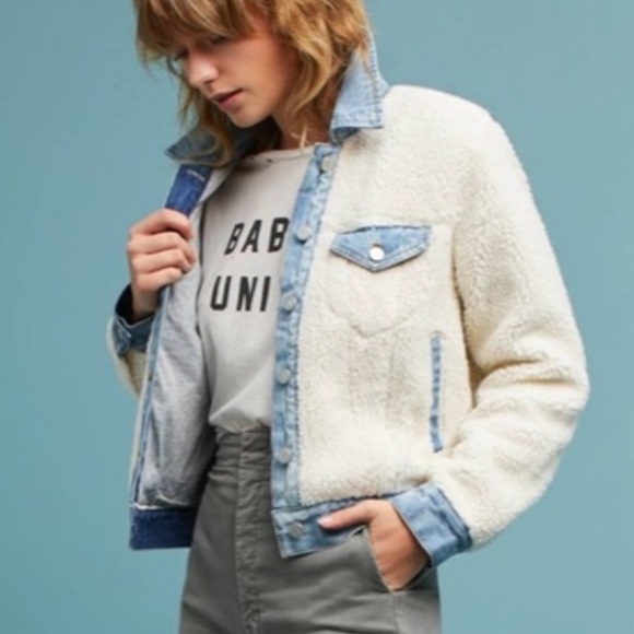 denim sherpa jacket target